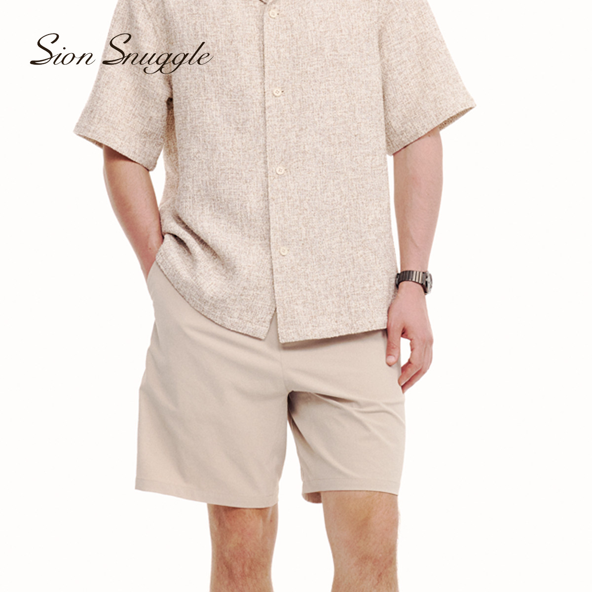 SionSnuggle老钱风五分男士短裤