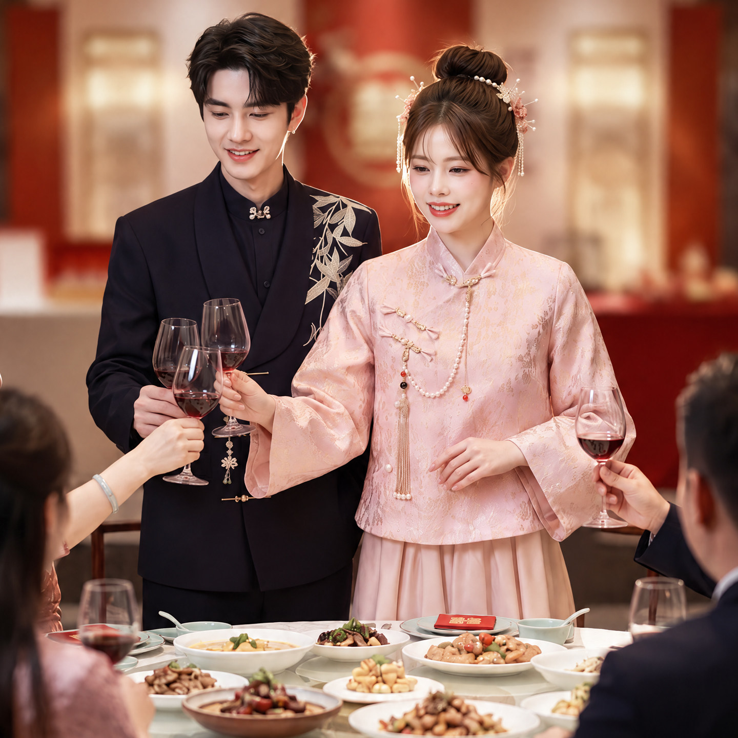 敬酒服新娘高端大气2026新款订婚旗袍孕妇大码胖mm结婚礼服小个子