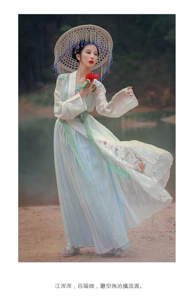 【汉锦记】出租钟灵记瑾瑜对襟齐腰百迭裙套装