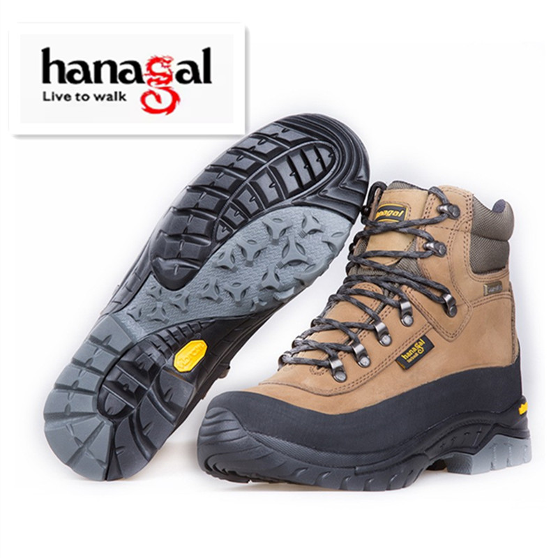 悍戈徒步户外耐磨防滑牛皮登山鞋