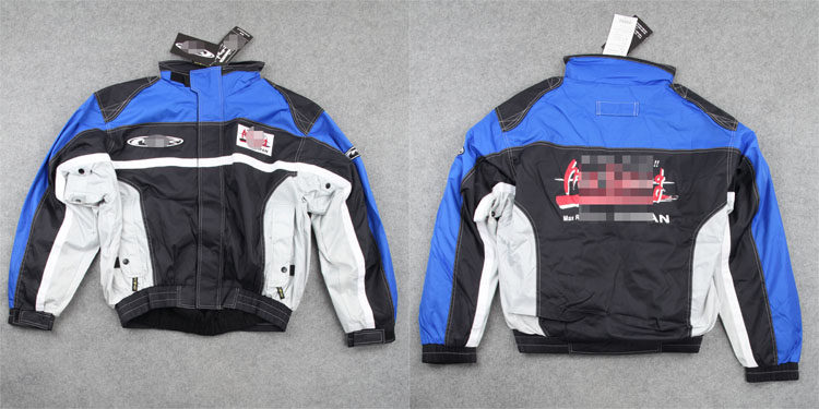 일본 싱글 남성 분해 투인원 오토바이 의류 오토바이 투피스 세트 두꺼운 라이너 스플라이싱 재킷 1.4KG+