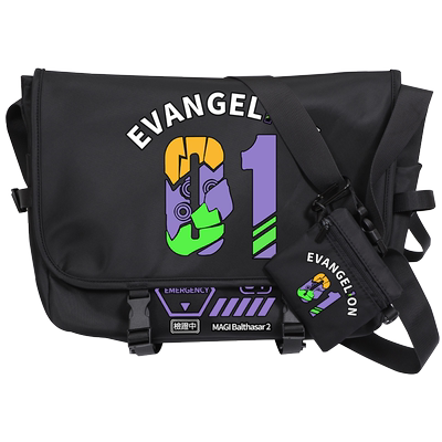 EVA动漫周边日系ins潮牌单肩包男