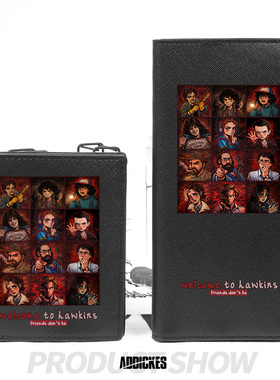 怪奇物语StrangerThings周边大容量钱包多卡位卡包学生钱夹男士潮