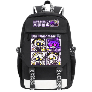 无机杀手游戏周边Uzi同人小初中学生书包双肩包背包Murder Drones