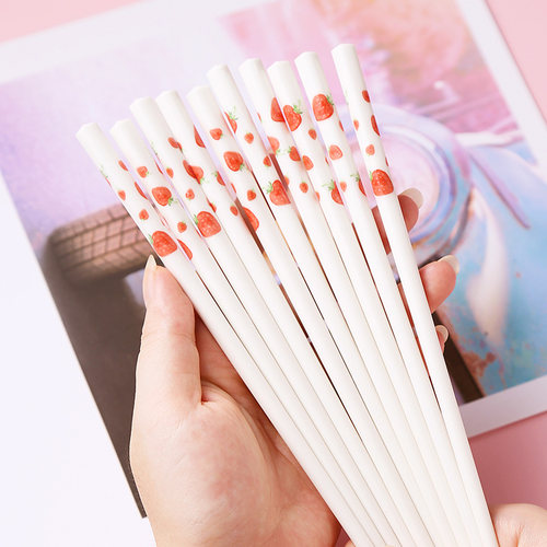 可爱一双可爱风少女心粉色陶瓷筷