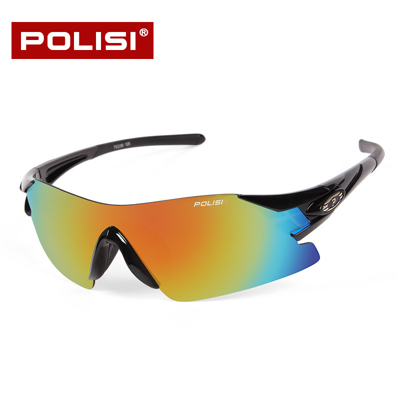 POLISI偏光骑行眼镜防风男户外运动专业公路车山地自行车护目风镜