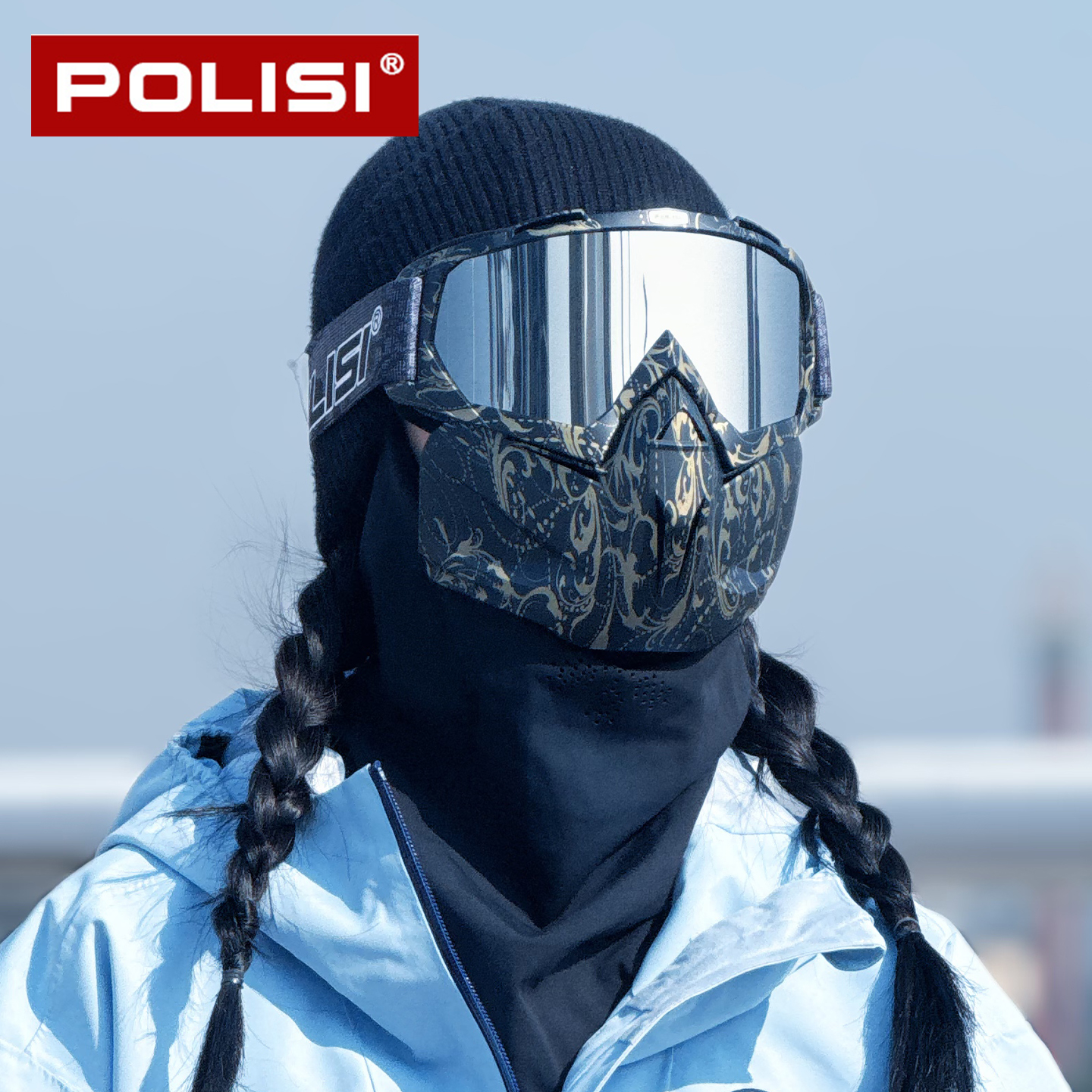 滑雪镜高清防雾面罩一体