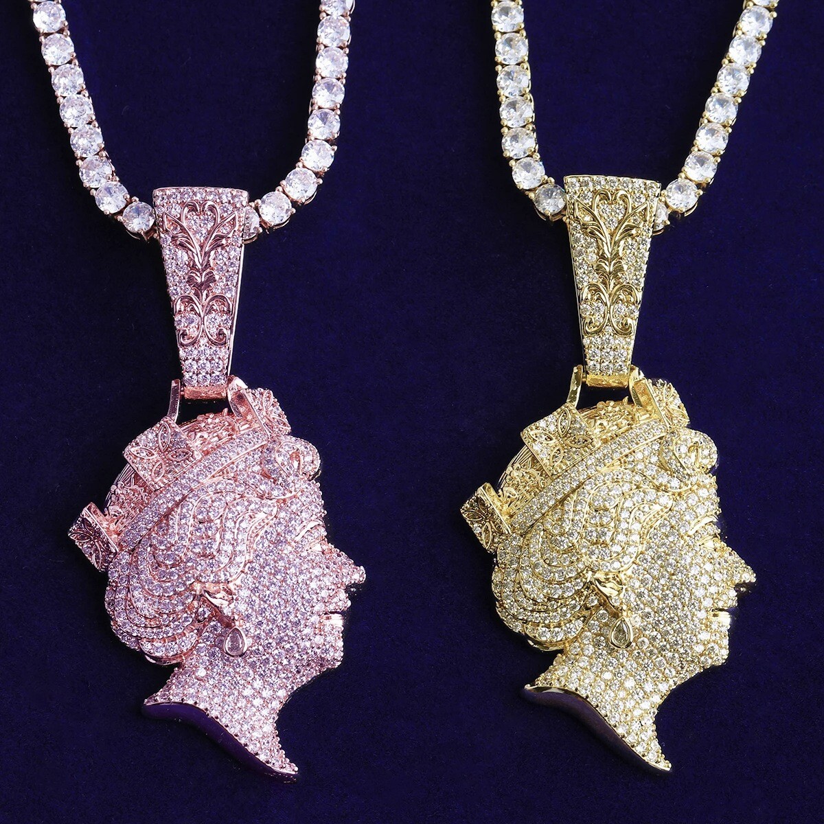 CentralCee同款立体女王吊坠