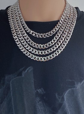 防水防汗永不掉色男女百搭古巴链