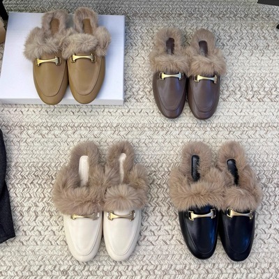 包头半拖鞋女外穿2025年新款