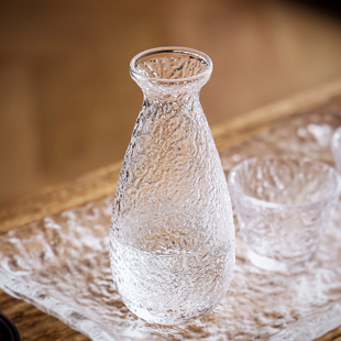 高质感玻璃清酒酒具烫酒壶青梅酒果酒杯清酒白酒米酒温酒壶分酒器