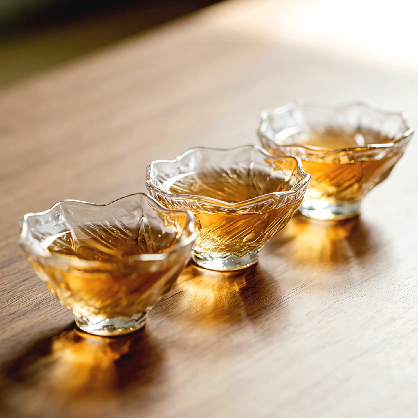 高质感玄冰品茗一口玻璃小酒杯