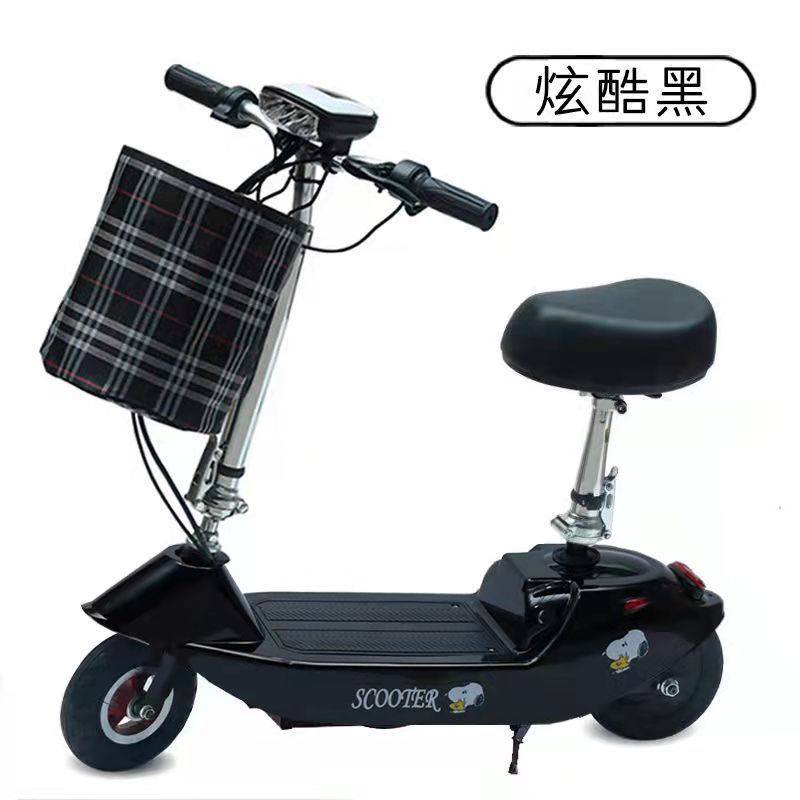 小海豚电动滑板车迷你折叠代步车两轮小型电瓶车男女便携锂电车