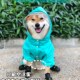 柴犬狗雨衣四脚全包护肚防水狗雨C披泰迪比熊法斗中型小型犬雨衣