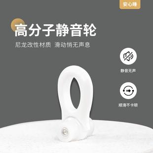 侧装 可伸缩窗帘轨道顶装 滑轨直轨静音顺滑加厚铝合金窗帘盒窗帘杆