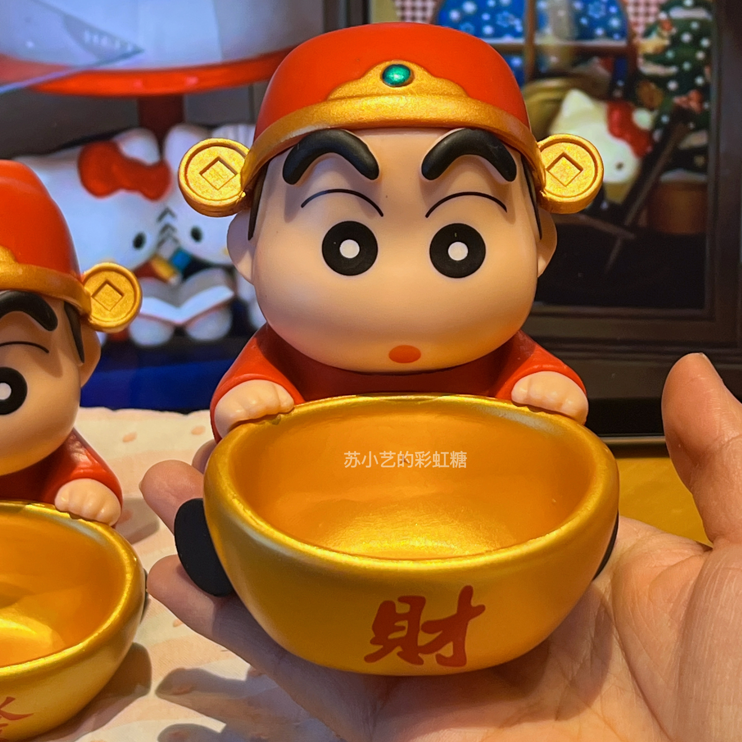 招财进宝创意手办摆件蜡笔小新