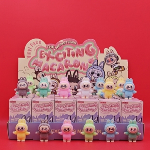 24盒拉布布植绒公仔洞洞乐手办摆件盲盒labubu挂件玩具娃娃机儿童