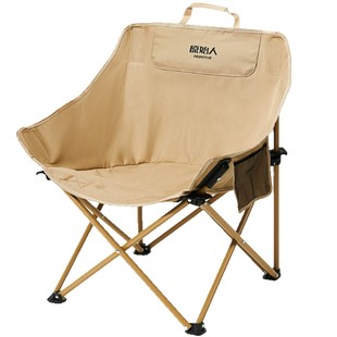 原始人折叠椅便携休闲野餐露营椅实用家具凳子月亮椅旅行户外椅子