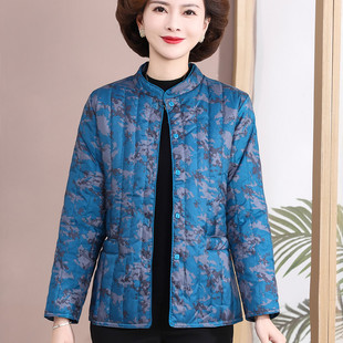 媽媽冬裝 輕薄羽絨棉服 中老年女奶奶裝 棉衣外套洋氣小棉襖2025新款