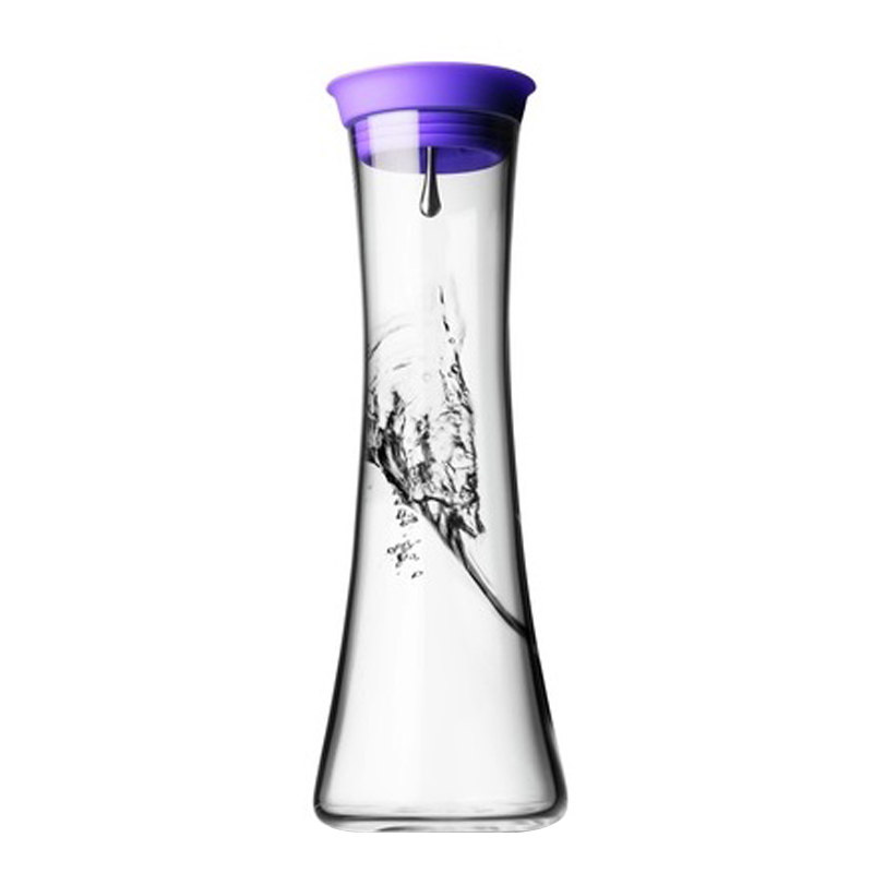 丹麦menu北欧无铅玻璃倒水瓶360度出水壶时尚简约凉水瓶0.8L进口