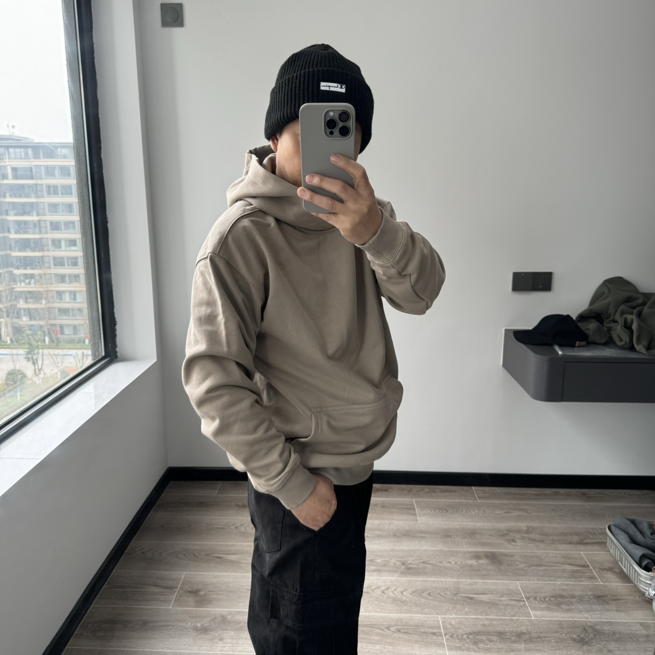 卫衣男重磅毛圈料帽衫