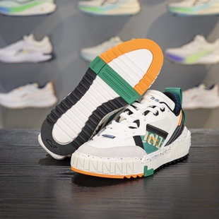 新款 李宁001休闲鞋 板鞋 2023秋季 AGCQ199 潮流复古舒适低帮运动鞋