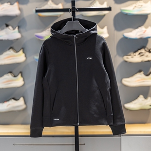 李宁外套2026春季 女子防风服保暖舒适针织连帽上衣AFDW098 新款