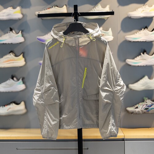 李宁CF溯运动风衣女2026夏季防晒防泼水凉感宽松连帽外套AFDW216