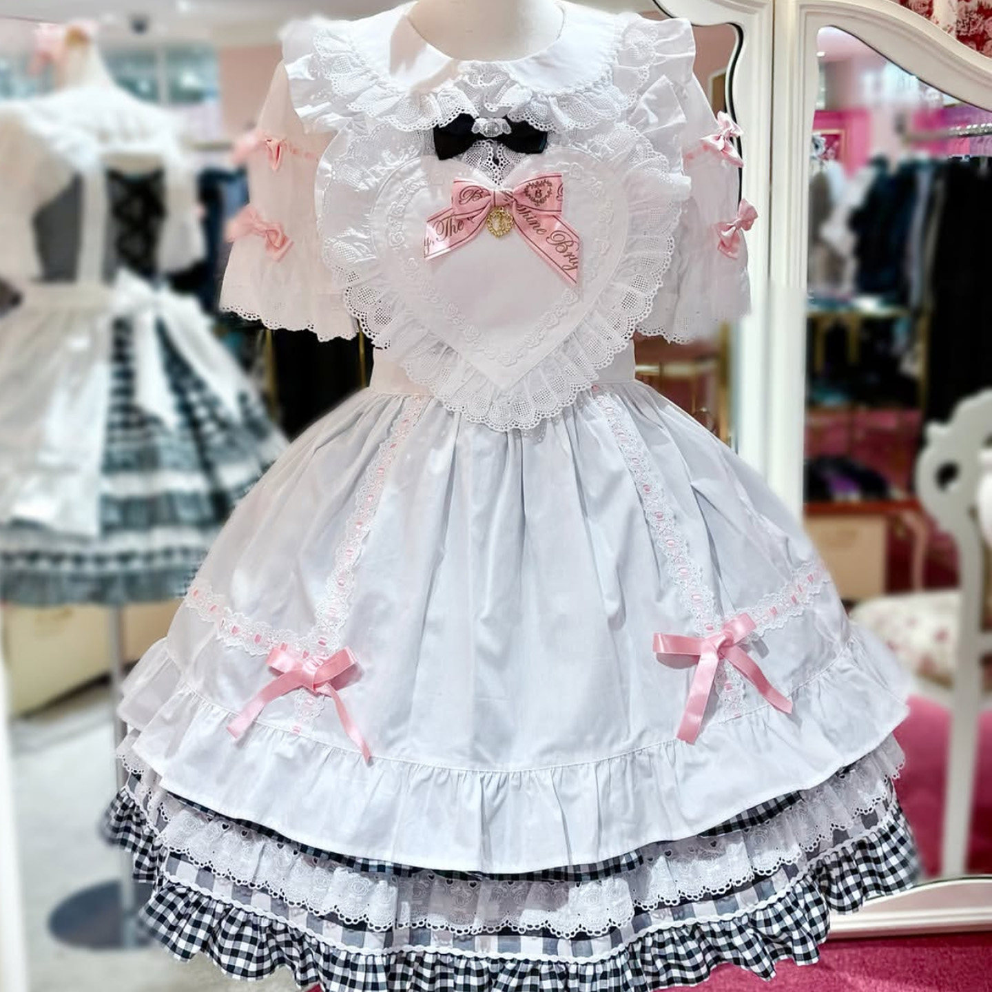 BABY 爱心围裙 lolita 洛丽塔连衣裙