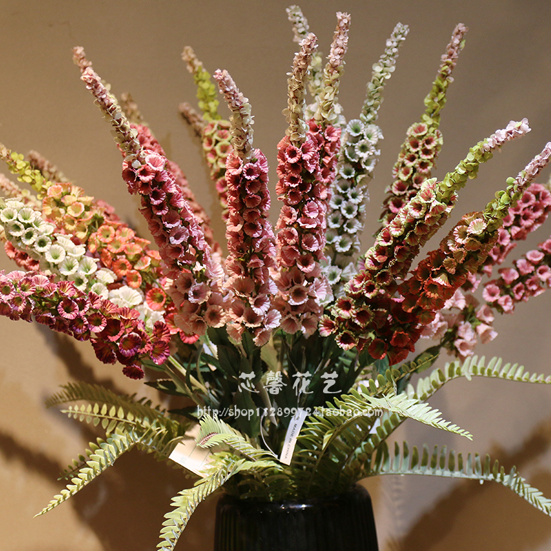 虎尾花仿真假花室内客厅插花摆件绿植装饰花虎皮兰绿植橱窗摆设