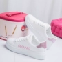 Giày trắng đế bằng 2019 Giày nữ giản dị 19 sinh viên Hàn Quốc hoang dã mới thấp để giúp giày trắng giày thể thao thủy triều - Giày cắt thấp giày lười nữ