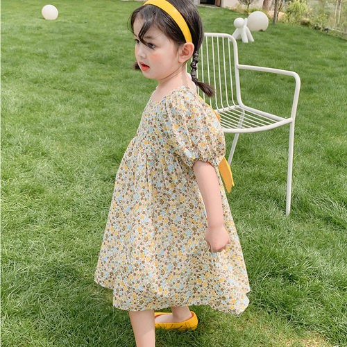 女童连衣裙夏装2026年新款洋气韩版儿童碎花裙子夏季女宝宝公主裙