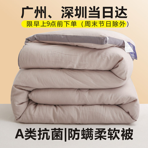加厚保暖冬被四季通用棉絮宿舍被
