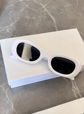 精致街拍墨镜高级感太阳镜女Tamb潮椭圆形眼镜新款辣妹