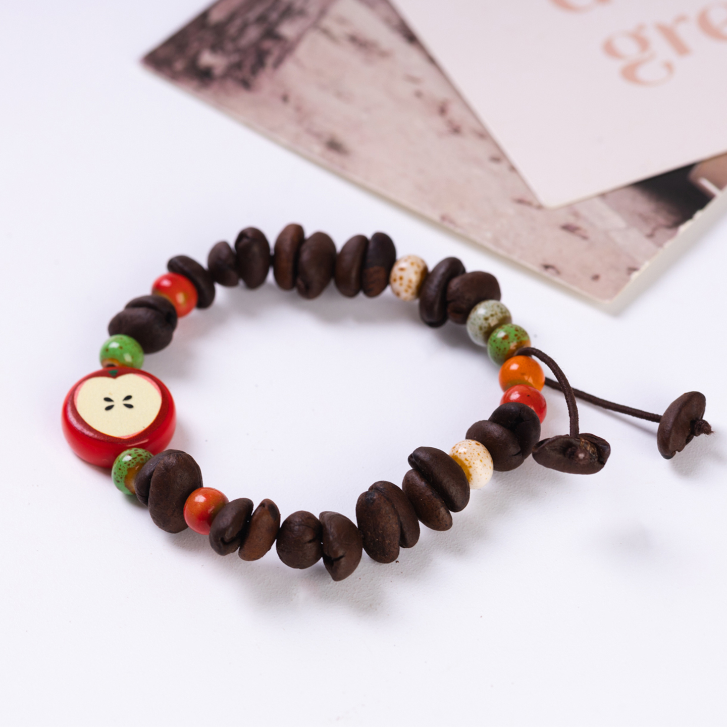 陶瓷咖啡豆手链情侣款