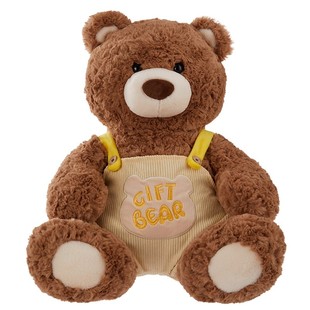 MINISO名创优品吉福特熊系列坐姿公仔圣诞树雪人背带裤可爱玩偶