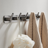 拉丝枪灰色衣帽挂架客厅玄关门口挂衣钩轻奢浴室毛巾挂钩