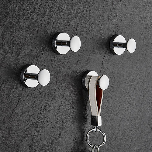 全铜免打孔衣服挂钩单个