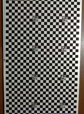 高精标定棋盘格光学大标定机器视觉菲林方格二维码校正相机黑白格