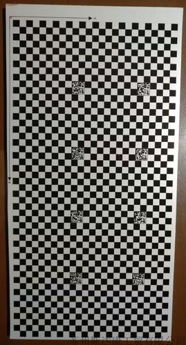 高精标定棋盘格光学大标定机器视觉菲林方格二维码校正相机黑白格