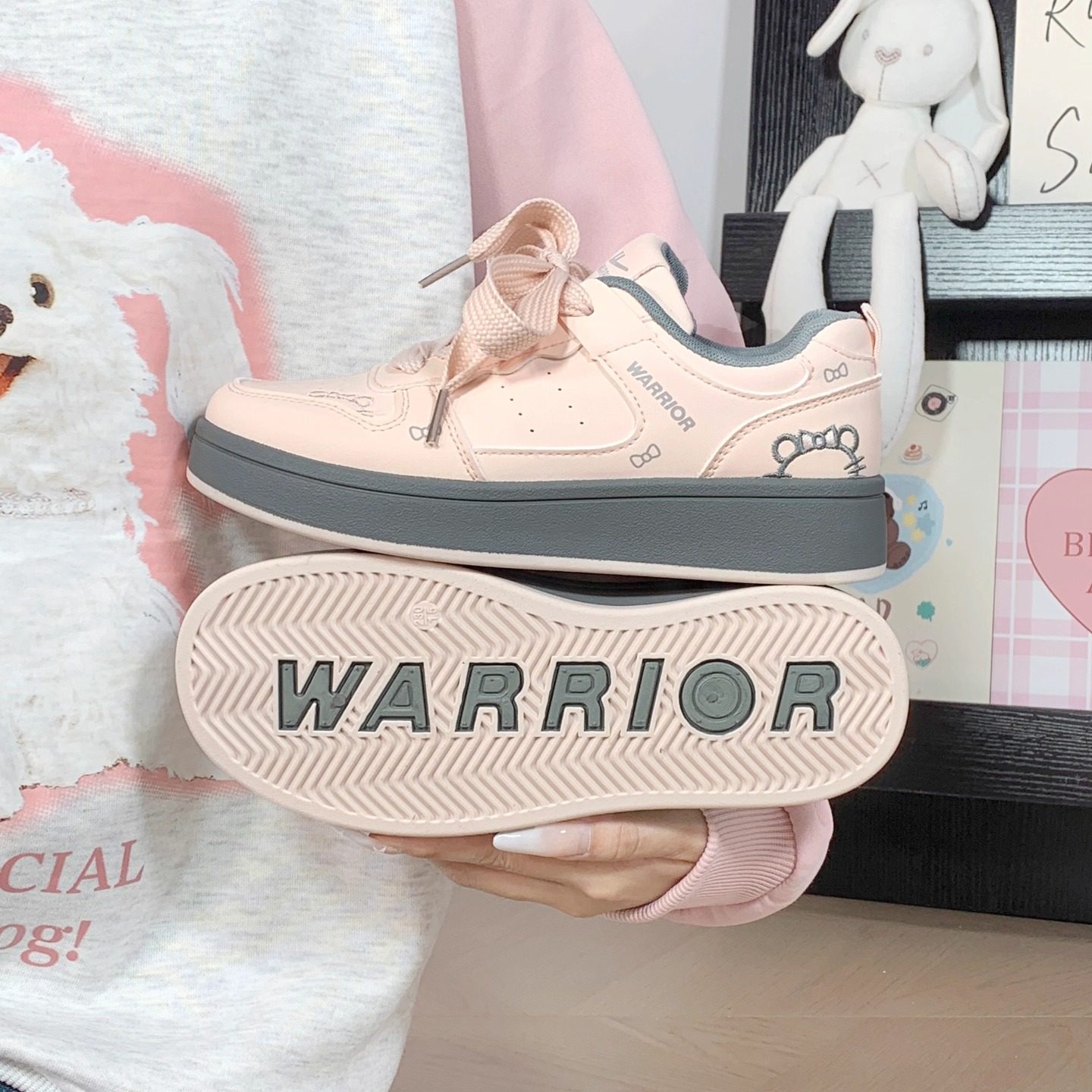 回力小白鞋KT猫秋冬女厚底百搭面包鞋休闲鞋子小个子显高学生板鞋,女鞋,时尚休闲鞋,淘宝优惠券,粉丝福利购,淘宝优惠卷