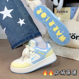 情侣鞋 保暖女鞋 百搭时尚 厚底通勤鞋 子 回力棉鞋 学生鞋 加绒加厚冬季