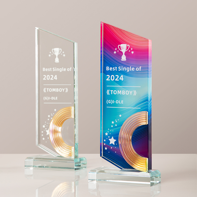 2025特别C位炫彩高档水晶奖杯比赛活动年会纪念水晶奖杯加工比赛