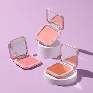 外贸微醺腮红提亮肤色自然裸妆单色眼影防水上色胭脂粉无logo彩妆