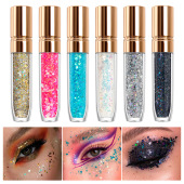 跨境爆款 6色变色龙啫喱凝胶亮片彩妆眼影节庆圣诞闪光粉美甲亮片