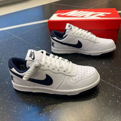耐克大低帮白蓝男士轻便板鞋