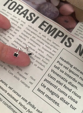 S999纯银银针耳钉耳环简约个性拧螺丝高级耳饰品蜗钉小众耳骨钉