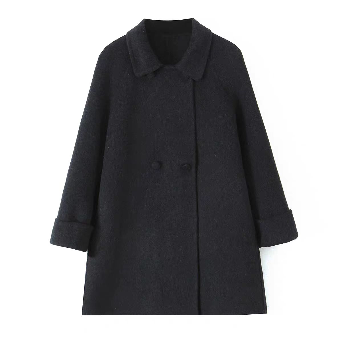 【小乐专享】气质百搭时尚中长款羊毛大衣BQZ8864