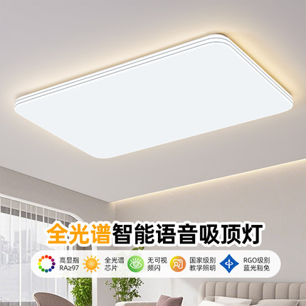 led吸顶灯简约现代大气2025新款客厅主灯卧室书房灯中山灯具全屋