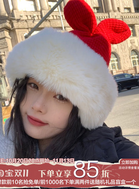 日系可爱女冬季雷峰帽